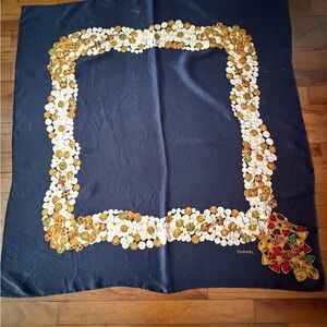 Chanel Gripore Jewel Silk Scarf.